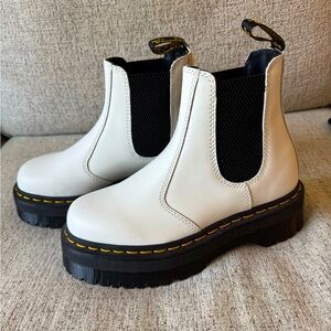 Dr. Martens Platform Chelsea Boot - White